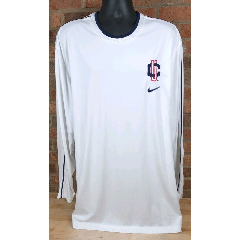 Vintage Nike Team UCONN Huskies 2XL Warm Up Final Four Mens Long Sleeve Shirt
